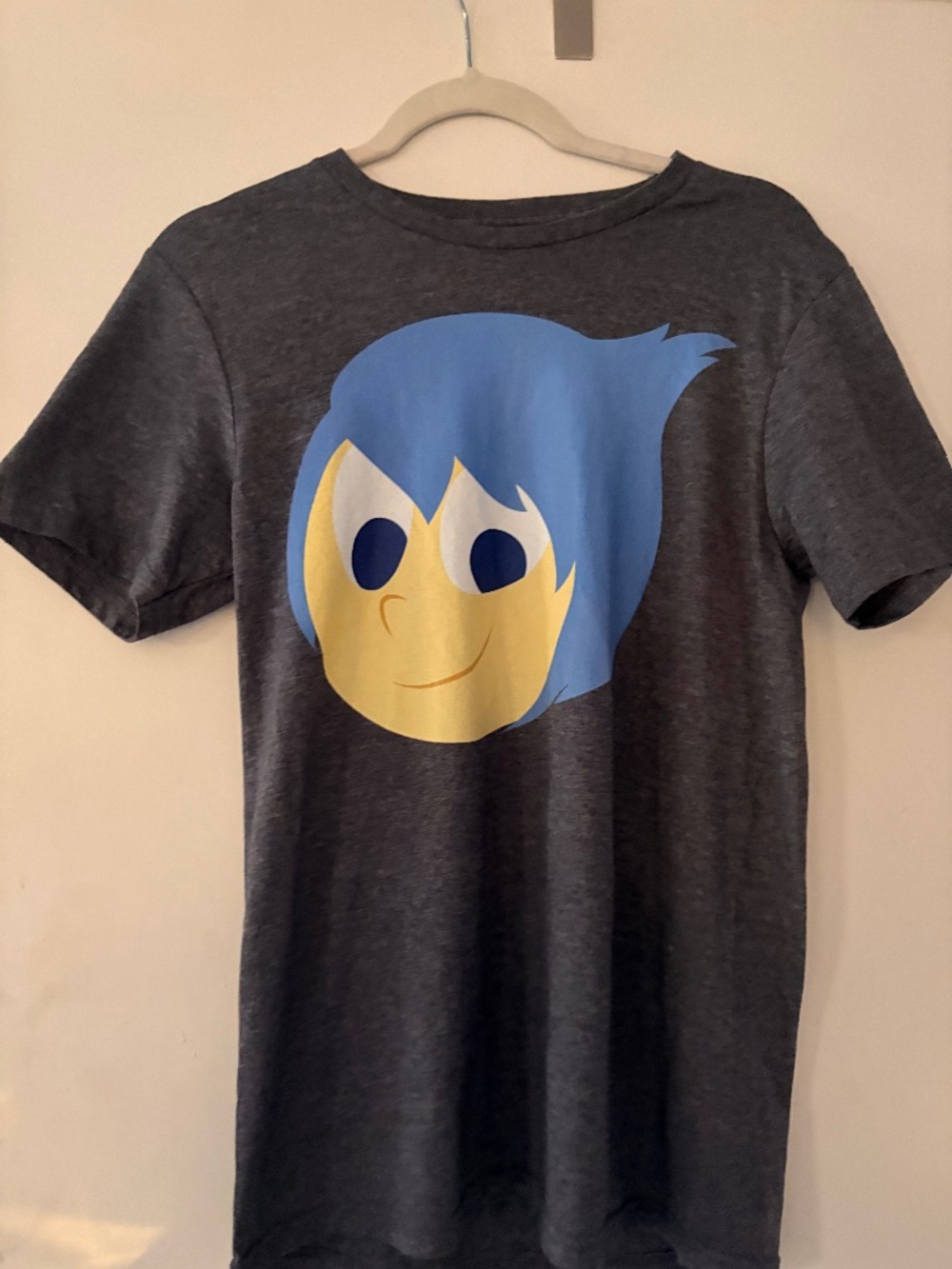 Disney Pixar's Joy Character Inside Out Graphic Junior Short Sleeve TEE SZ S